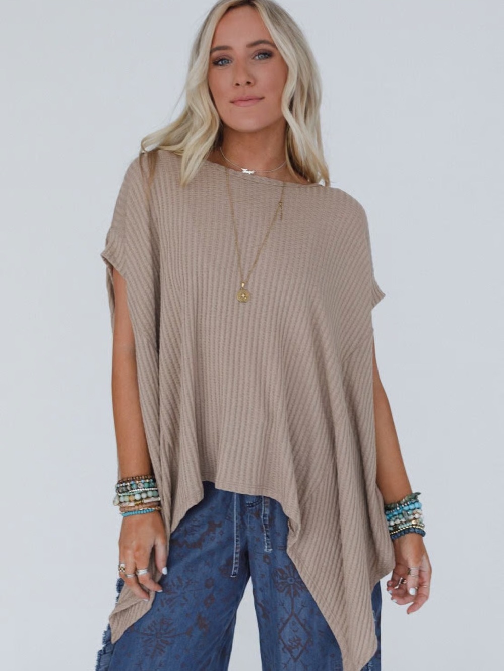 Three Bird Nest The Nest Everleigh Textured Tunic Top